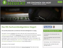 Tablet Screenshot of kfzteam-siegert.de